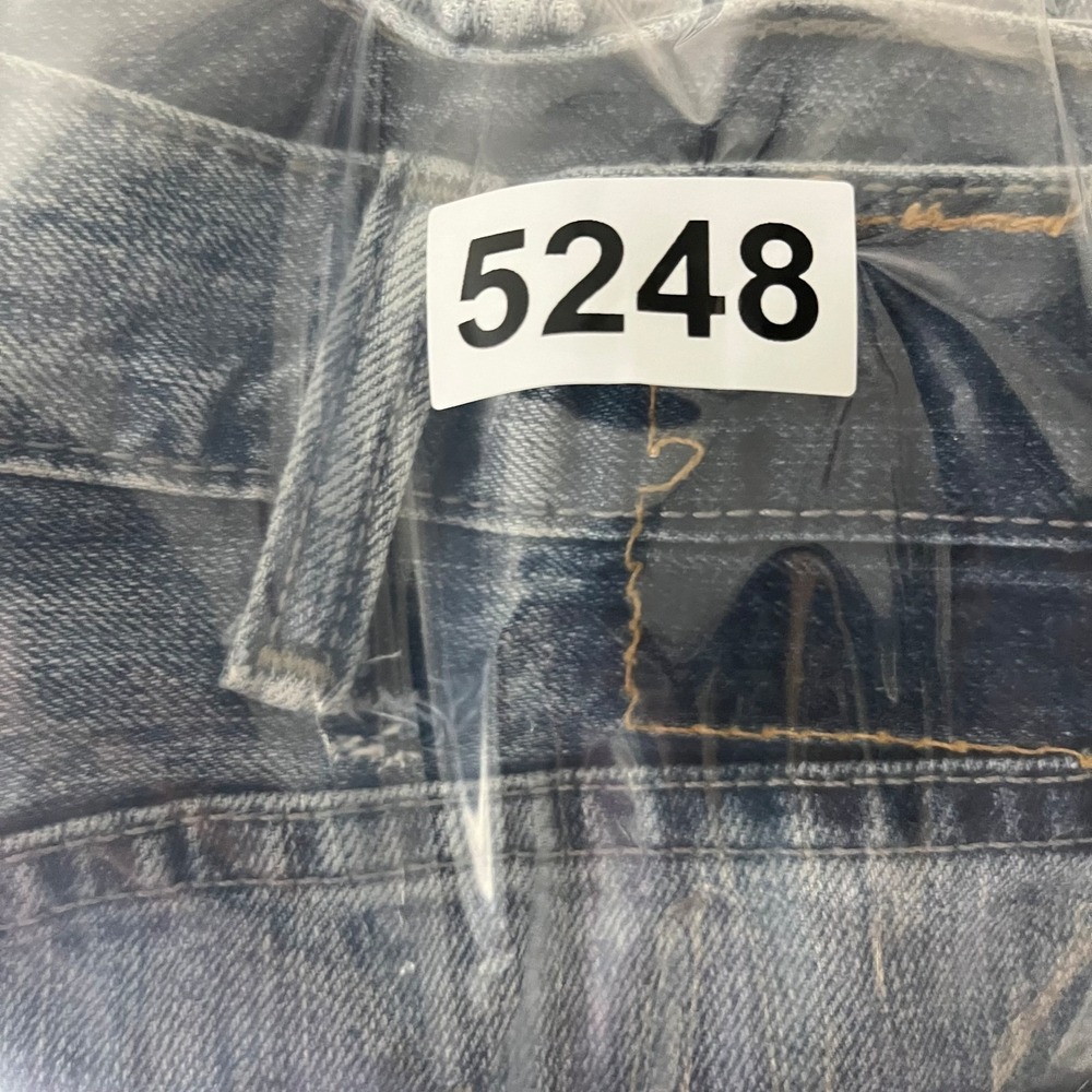 Levi's Straight Jeans Men's Blue Denim Mid Rise Pockets Classic Zip Fly - 38X30 - Picture 15 of 15